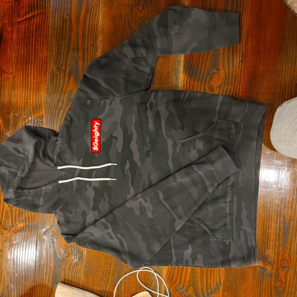 Eighty8 Men's Small Hoodie Black&Gray Cammo - Picture 2 of 4